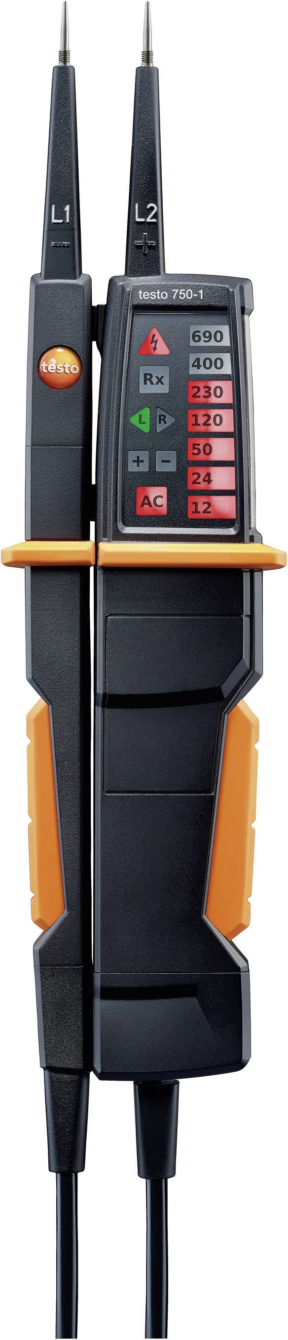 Testo 750-1 Zweipoliger Spannungsprüfer CAT IV 600 V, CAT III 1000 V LED, LCD