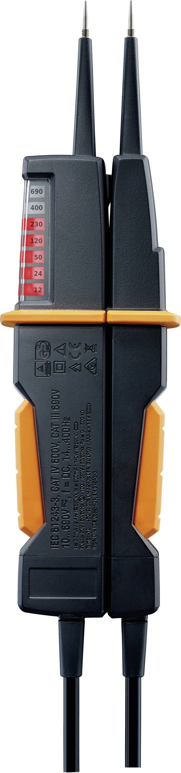 Testo 750-2 Zweipoliger Spannungsprüfer CAT IV 600 V, CAT III 1000V LED, LCD