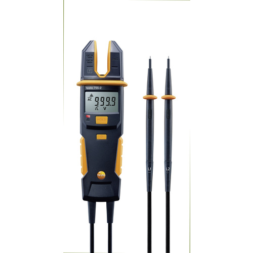 Testo 755-2 Hand-Multimeter, Stromzange digital CAT IV 600 V, CAT III 1000V Anzeige (Counts): 4000