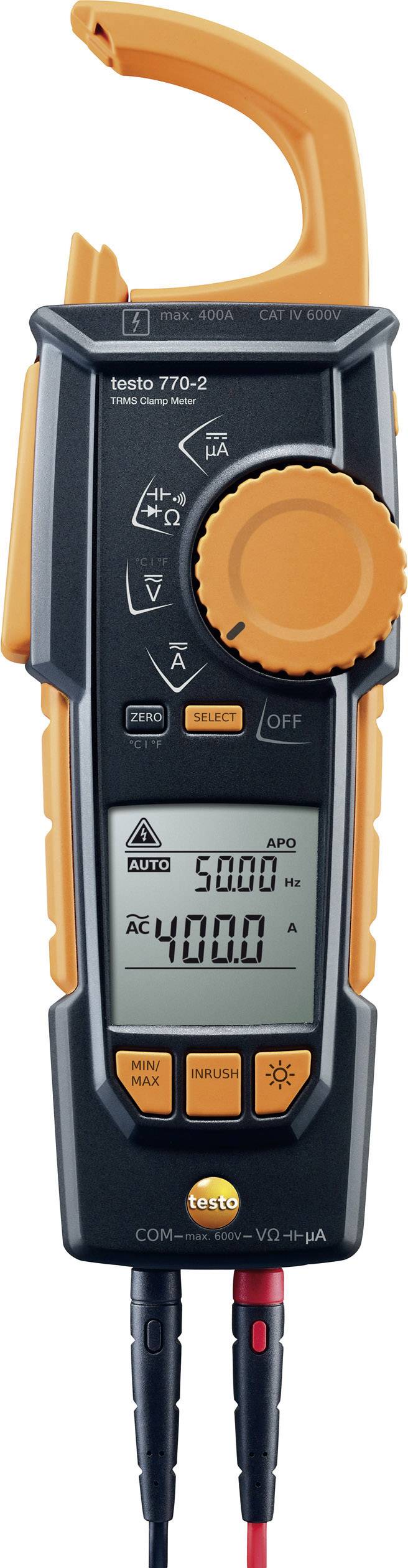Testo 770-2 Stromzange, Hand-Multimeter digital CAT III 1000 V, CAT IV 600V Anzeige (Counts): 4000