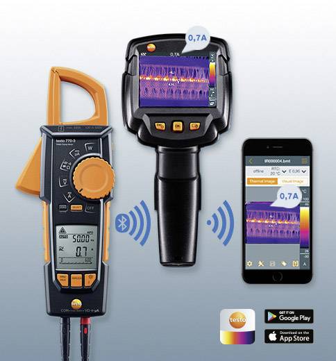 testo 770-3 Stromzange, Hand-Multimeter digital CAT III 1000 V, CAT IV 600 V Anzeige (Counts): 6000