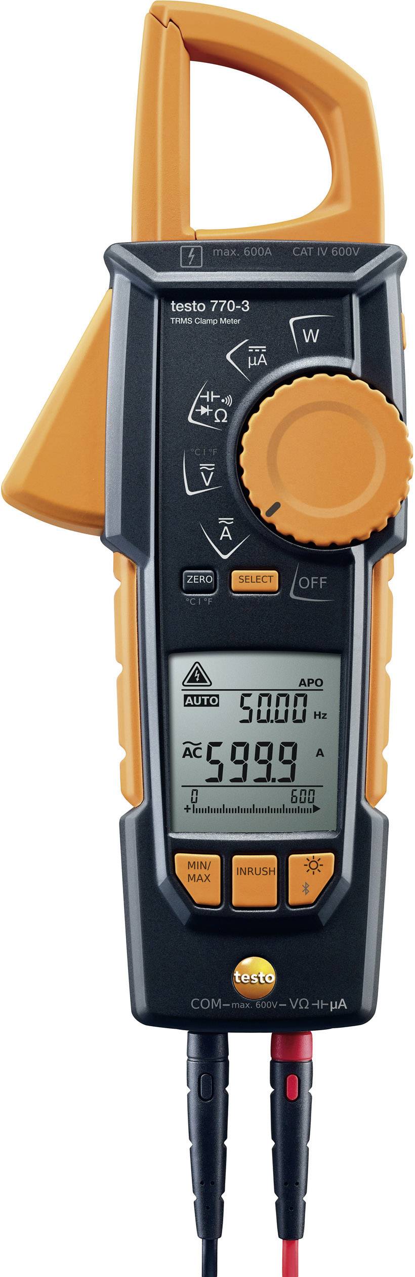 testo 770-3 Stromzange, Hand-Multimeter digital CAT III 1000 V, CAT IV 600 V Anzeige (Counts): 6000