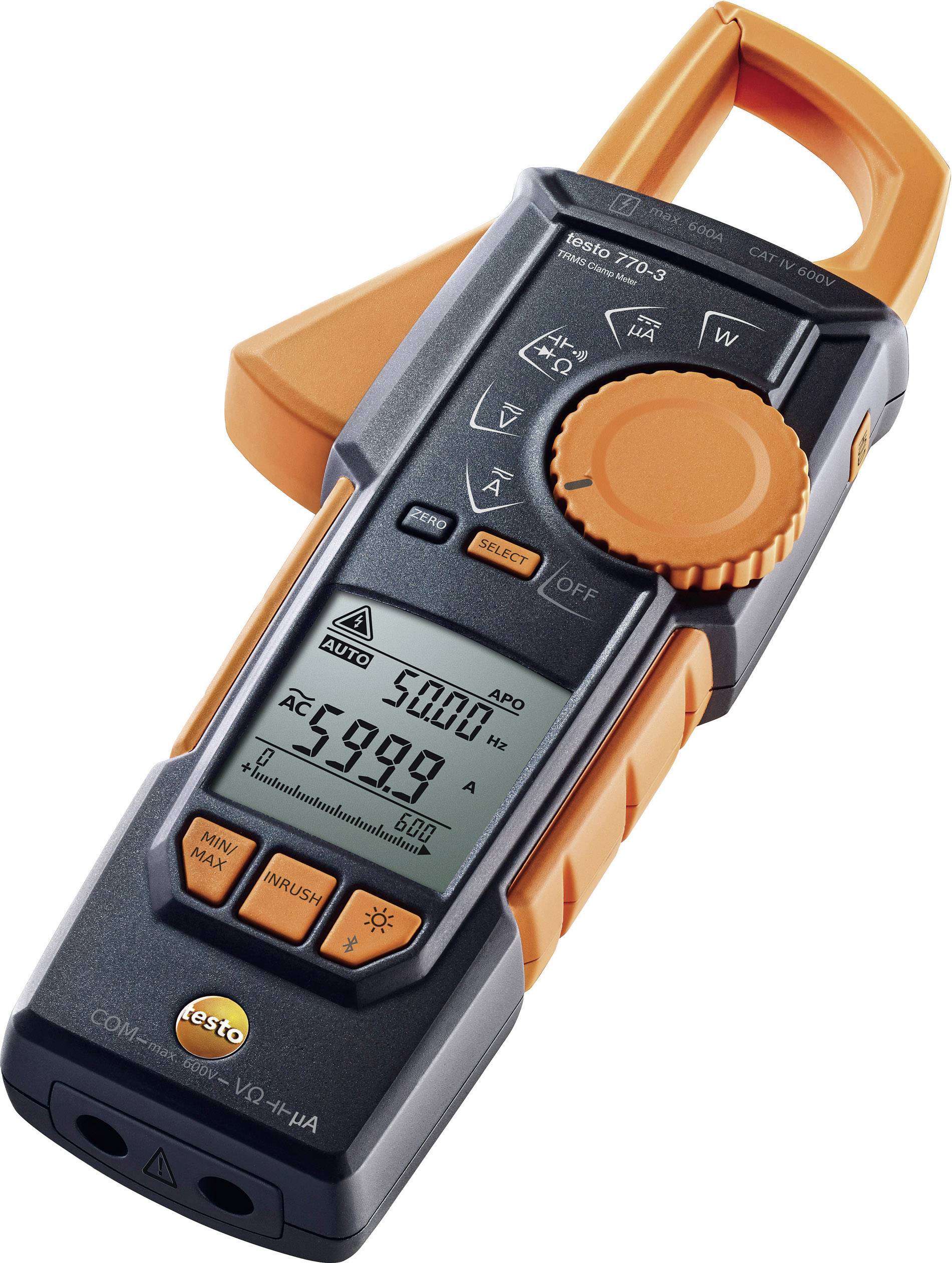 testo 770-3 Stromzange, Hand-Multimeter digital CAT III 1000 V, CAT IV 600 V Anzeige (Counts): 6000