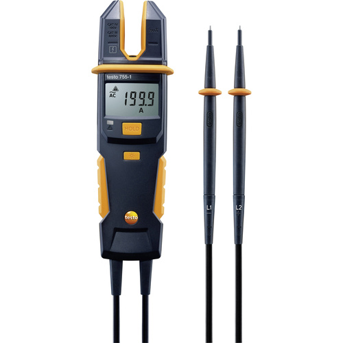 Testo 755-1 Hand-Multimeter, Stromzange digital CAT IV 600 V, CAT III 1000V Anzeige (Counts): 4000