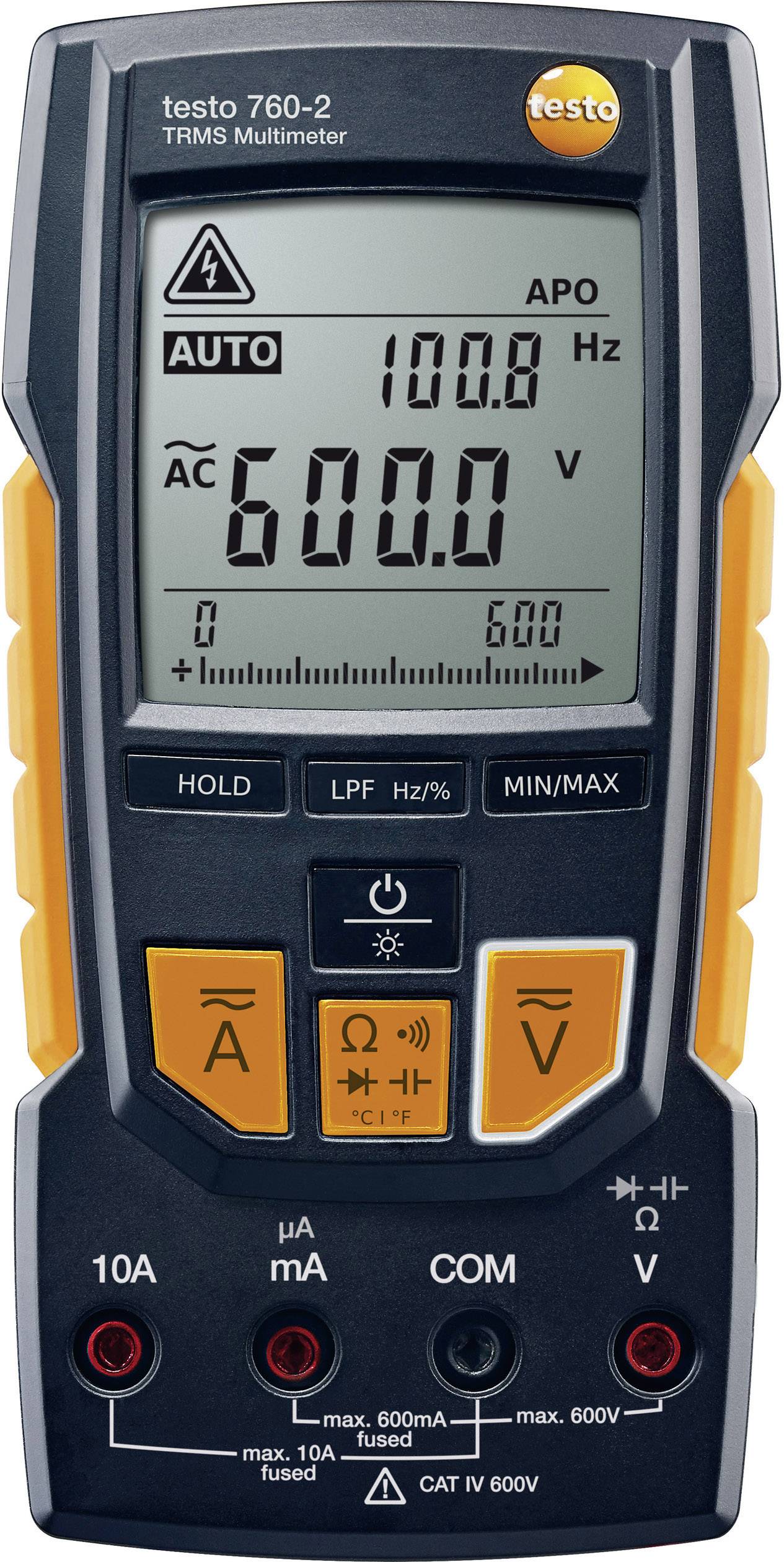 Testo 760-2 Hand-Multimeter digital CAT III 1000 V, CAT IV 600 V Anzeige (Counts): 6000