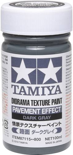Image of Tamiya 87115 Modellbahn-Texturfarbe Dunkelgrau 100ml