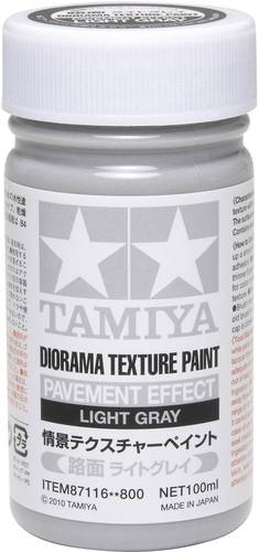 Image of Tamiya 87116 Modellbahn-Texturfarbe Hellgrau 100ml