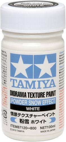 Tamiya 87120 Modellbau-Spachtelmasse Pulver-Schnee-Weiß 100ml