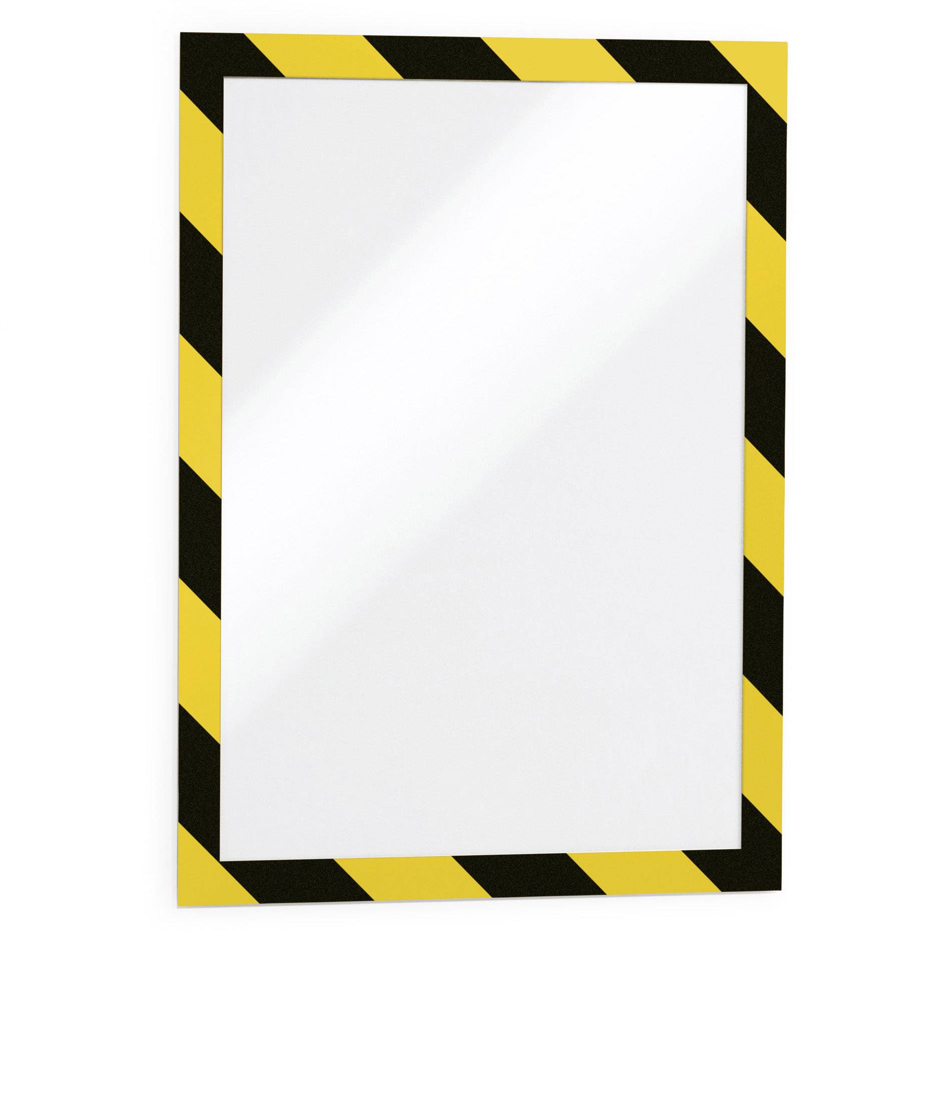 Informationsrahmen Duraframe Security A4 magnethaftend VE=5 Stück gelb/schwarz