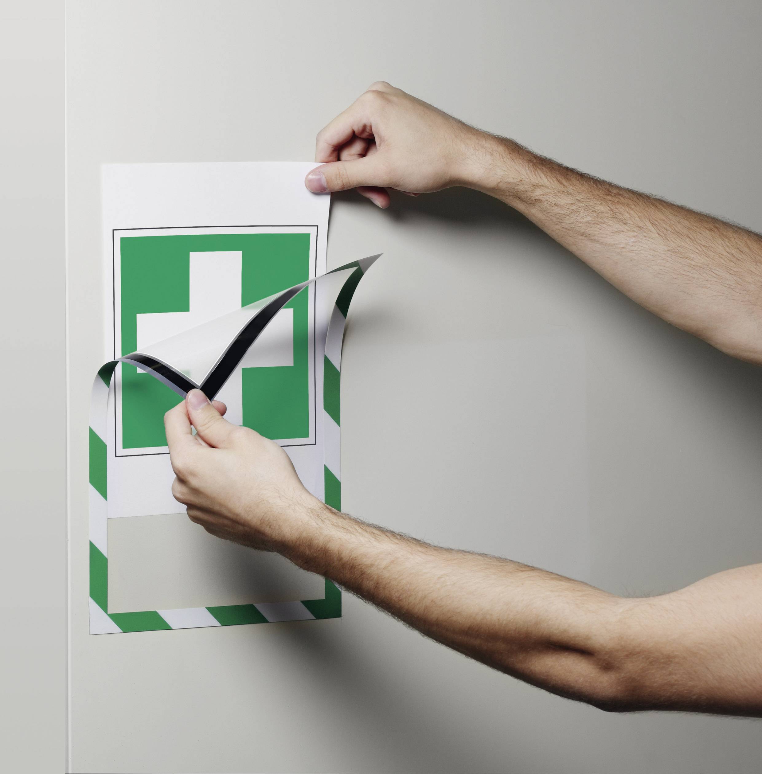 Durable Duraframe Magnetic Security A4, 5er Grün/Weiß 4945131