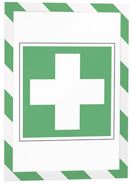 Durable Duraframe Magnetic Security A4, 5er Grün/Weiß 4945131