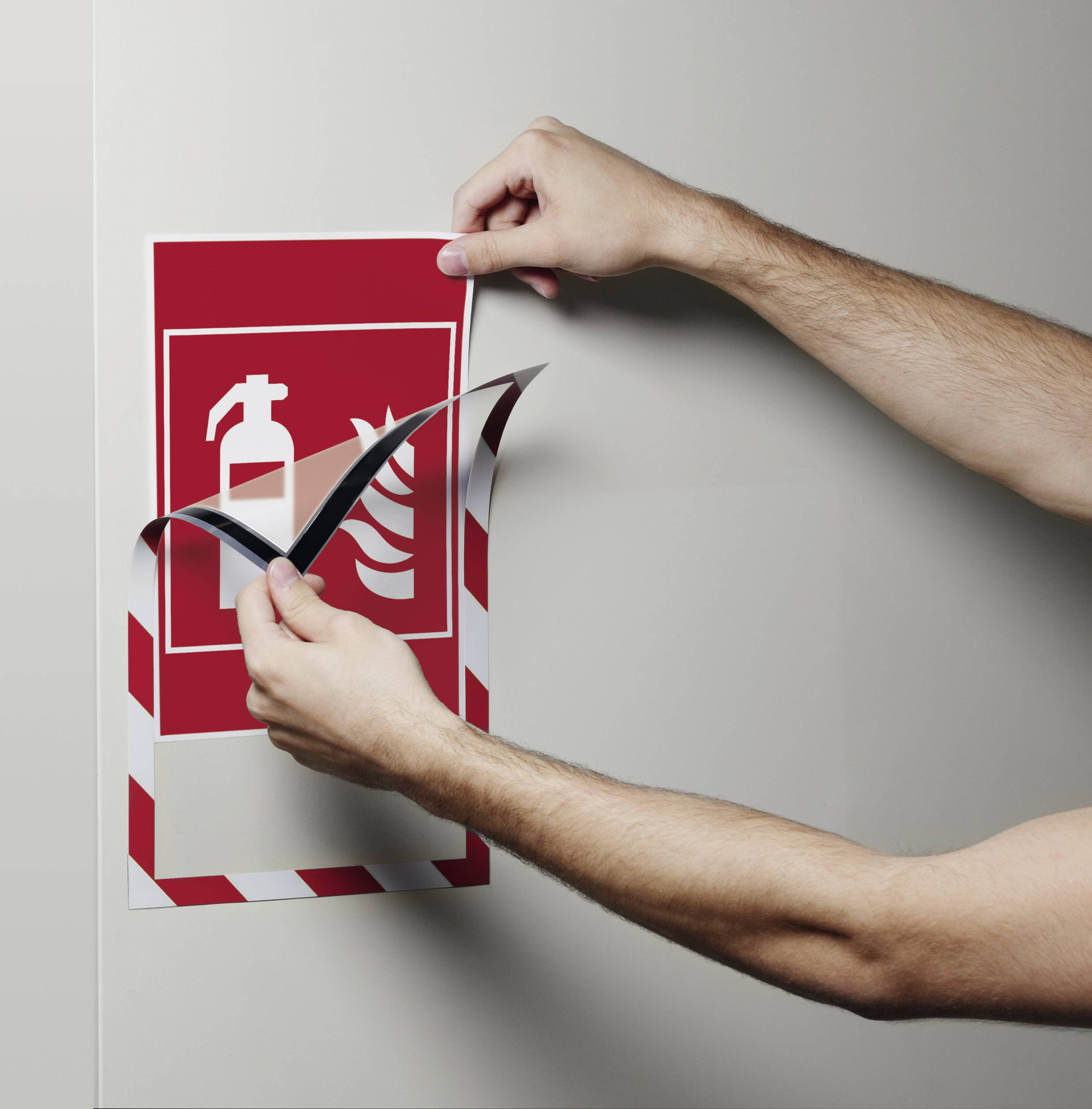 Durable Duraframe Magnetic Security A4, 5er Rot/Weiß 4945132