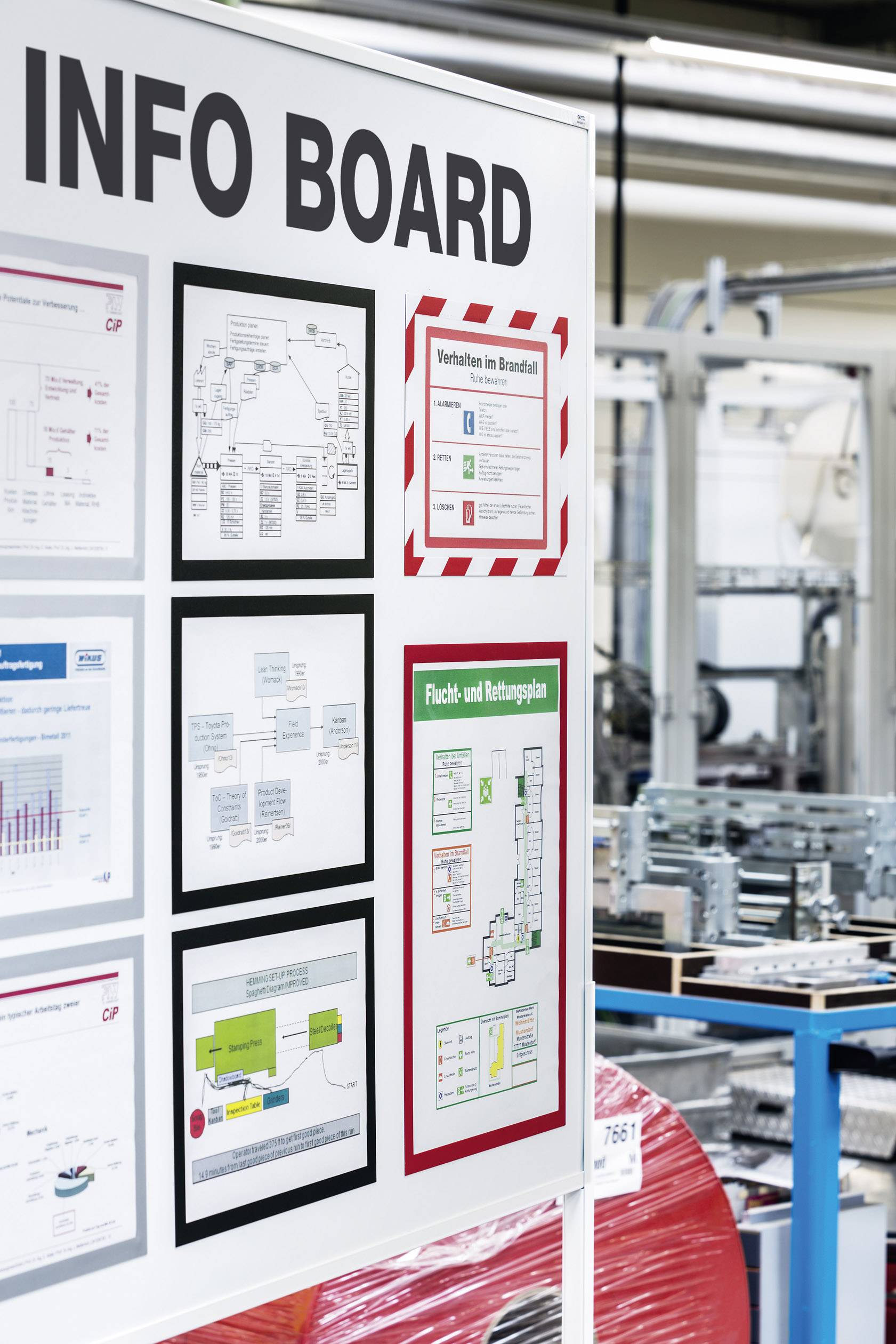 Durable 486903 DURAFRAME MAGNETIC A4 - 4869 Magnetrahmen DIN A4 Rot (B x H) 238mm x 324mm 5St.
