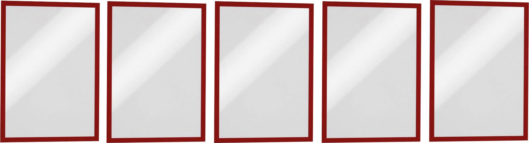 Durable 486903 DURAFRAME MAGNETIC A4 - 4869 Magnetrahmen DIN A4 Rot (B x H) 238 mm x 324 mm 5 St.