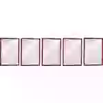 Durable 486903 DURAFRAME MAGNETIC A4 - 4869 Magnetrahmen DIN A4 Rot (B x H) 238mm x 324mm 5St. Durable 486903 DURAFRAME MAGNETIC A4 - 4869 Magnetrahmen DIN A4 Rot (B x H) 238mm x 324mm 5St.