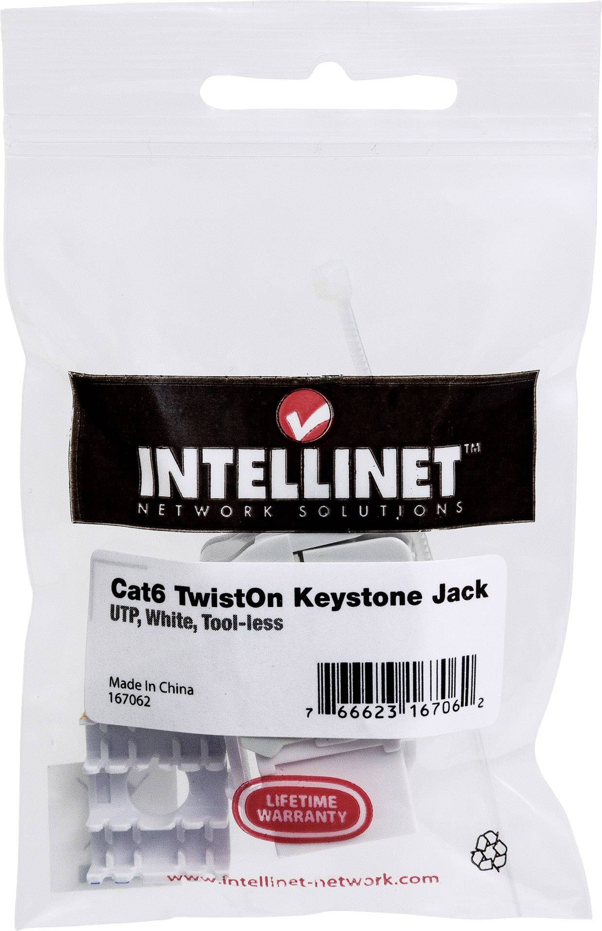 Intellinet 167062 RJ45-Einbaumodul Keystone CAT 5e, CAT 6 1St.