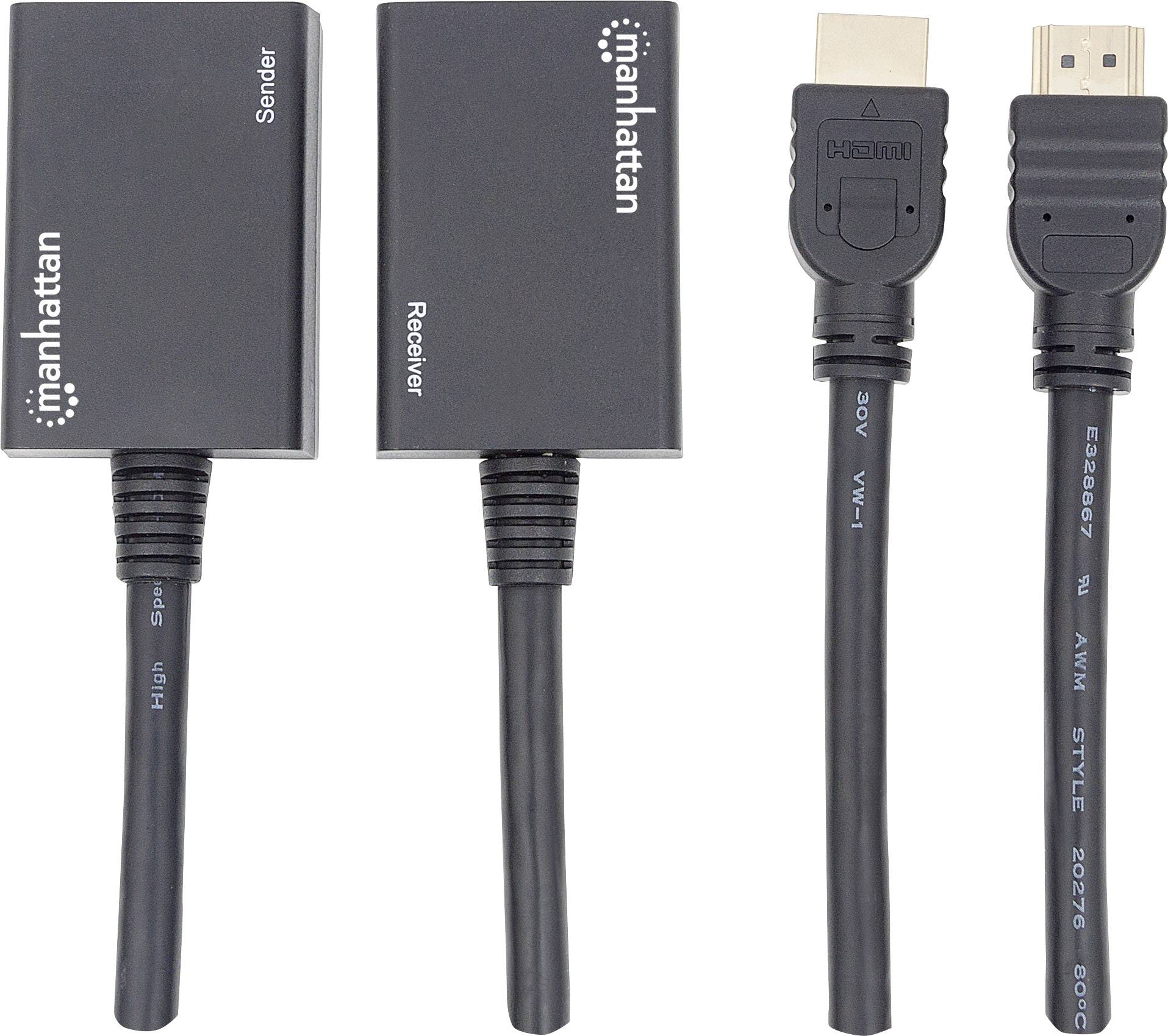 Manhattan 207386 HDMI® Extender (Verlängerung) über Netzwerkkabel RJ45 30m