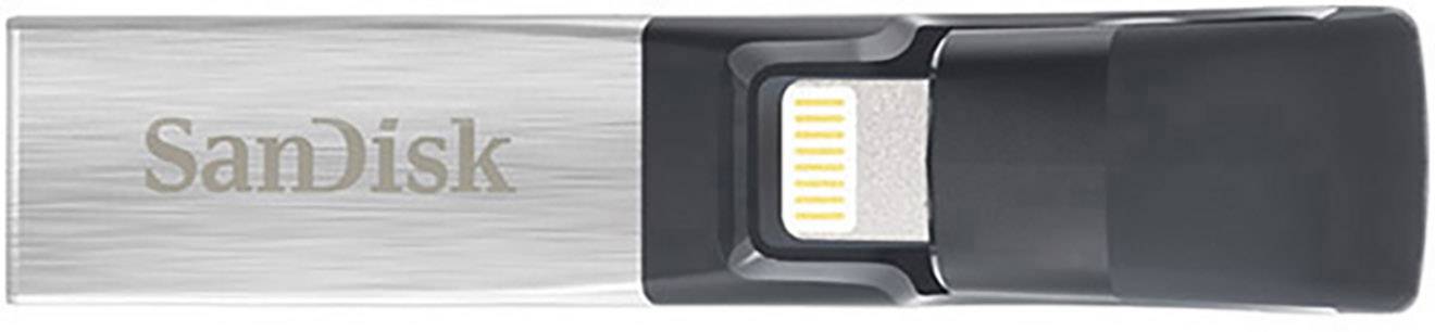 SanDisk iXpand™ USB-Zusatzspeicher Smartphone/Tablet Schwarz, Silber 32 GB USB 3.2 Gen 1 (USB 3.0), Lightning