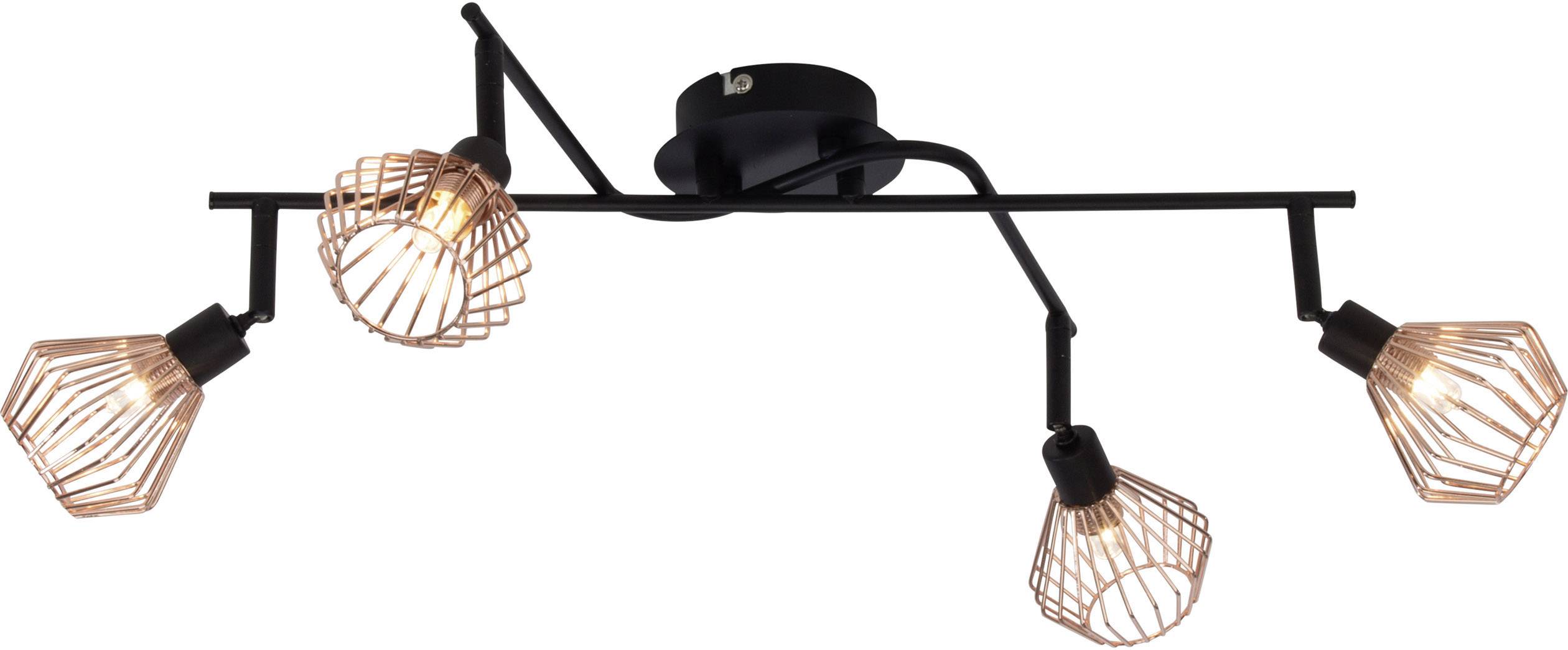 Brilliant Dalma 21094/76 Deckenstrahler Halogen G9 132W Schwarz, Kupfer