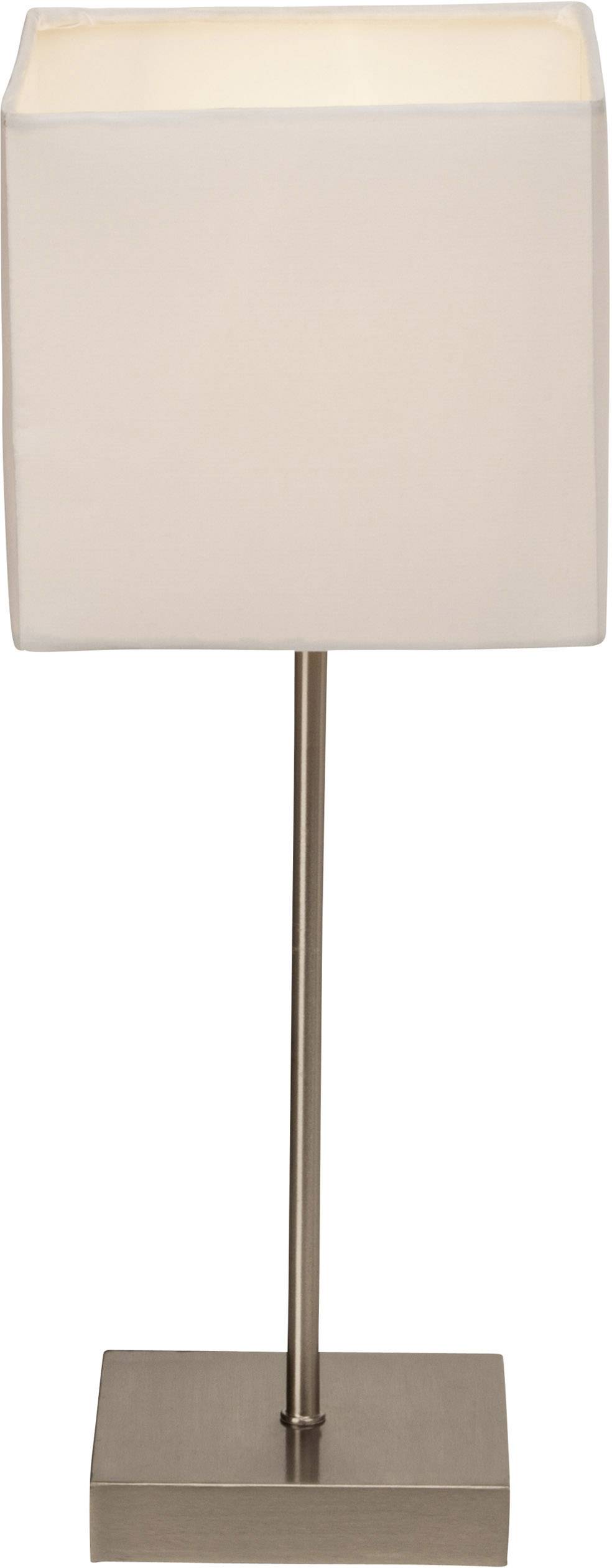 Brilliant Aglae 94873/05 Tischlampe LED E14 40W Weiß, Chrom (satiniert)