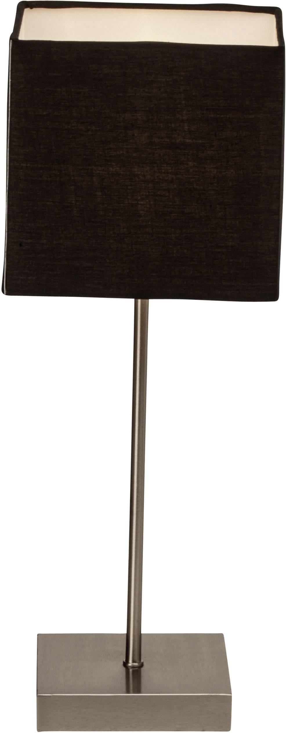 Brilliant Aglae 94873/63 Tischlampe LED E14 40W Charcoal, Chrom (satiniert)