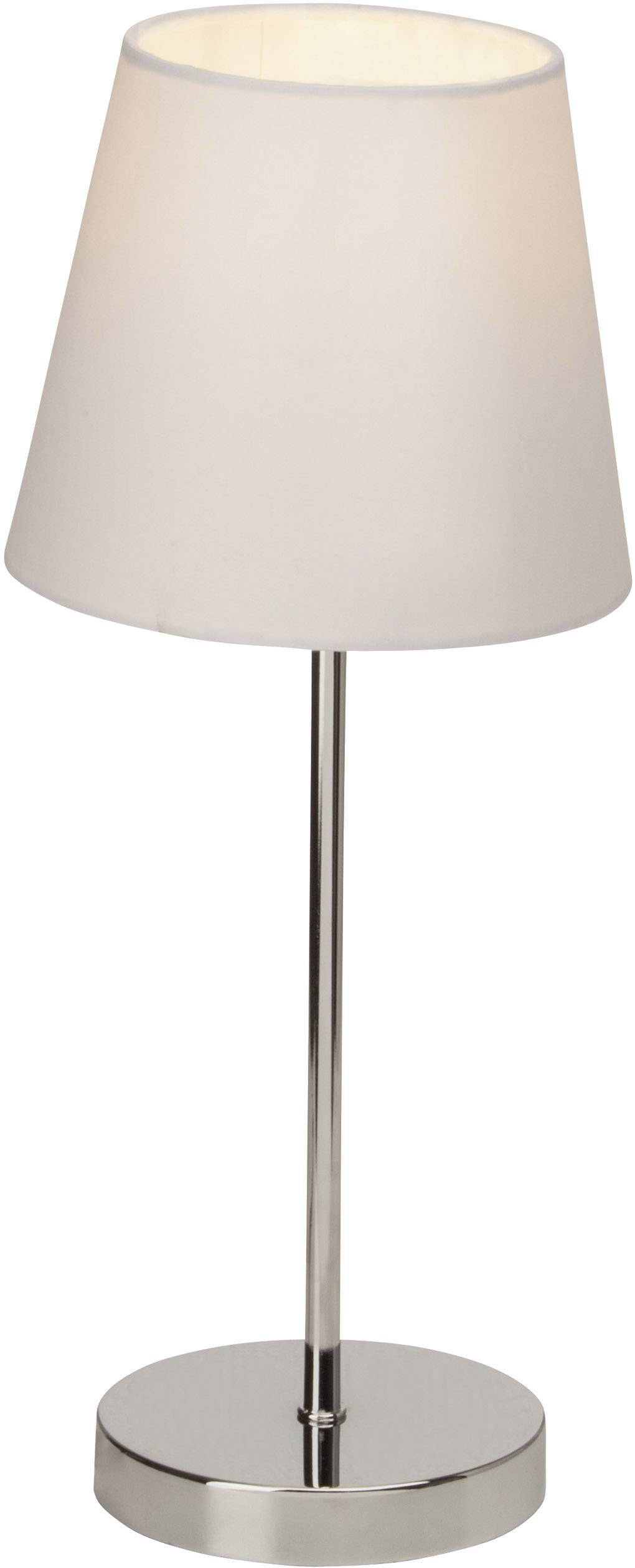 Brilliant Kasha 94874/05 Tischlampe LED E14 40 W Weiß, Chrom