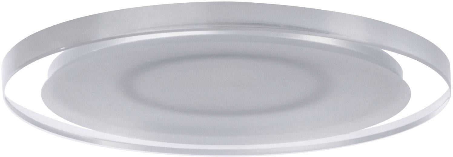 Dezente, flache LED-Deckeneinbauleuchte mit rundem, silbernem Gehäuse und mattem Diffusor zur gleichmäßigen Beleuchtung.