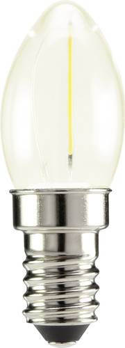 Sygonix LED EEK A++ (A++ - E) E14 Kerzenform 0.5W Warmweiß (Ø x L) 22mm x 60mm Filament 1St.