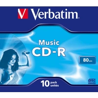 Verbatim 43365 CD-R Rohling 10 St. Jewelcase Verbatim 43365 CD-R Rohling 10 St. Jewelcase