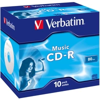 Verbatim 43365 CD-R Rohling 10 St. Jewelcase Verbatim 43365 CD-R Rohling 10 St. Jewelcase