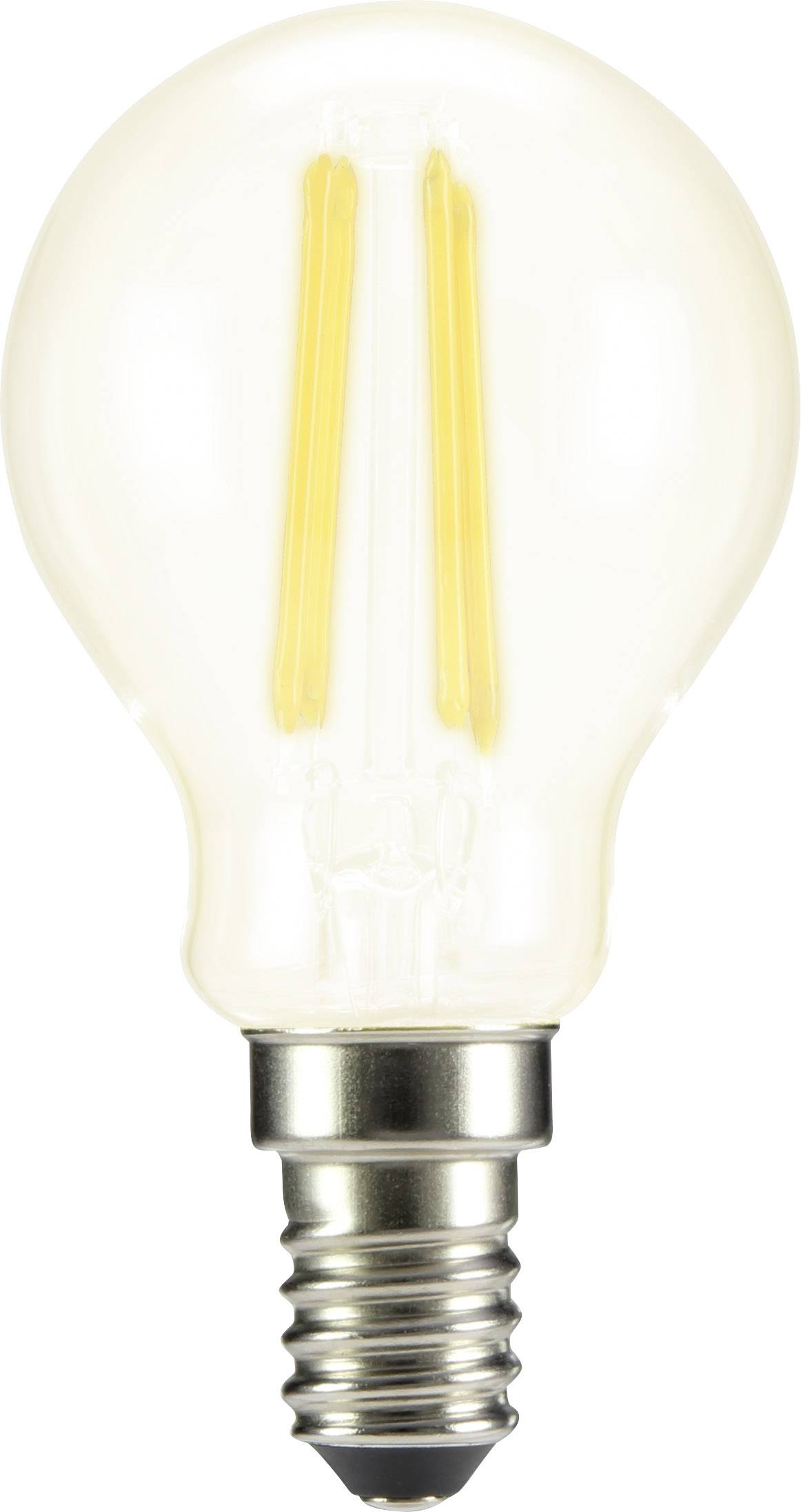 Sygonix STG4004clear LED E14 Tropfenform 4W = 37W Warmweiß (Ø x L) 45mm x 84mm Filament 6St.