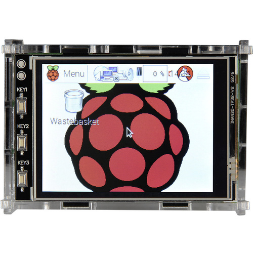 Joy-it 3.2TC Display-Gehäuse Passend für: Raspberry Pi Acrylglas klar