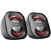Hama Sonic Mobil 183 2.0 PC-Lautsprecher Kabelgebunden 3W Schwarz, Rot Hama Sonic Mobil 183 2.0 PC-Lautsprecher Kabelgebunden 3W Schwarz, Rot