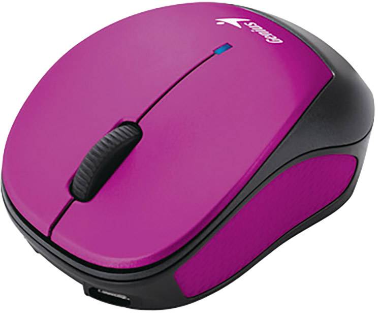 Genius 9000R Maus Funk Optisch Pink, Schwarz 3 Tasten 1200 dpi Wiederaufladbar