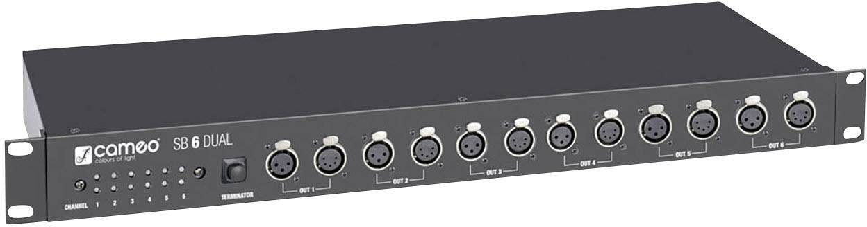 Cameo SB 6 Dual DMX Splitter 6-Kanal 19 Zoll-Bauform