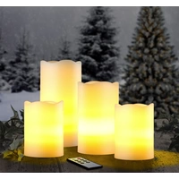 WS-BO-SW3_4-2 LED-Kerze 4er Set Warmweiß WS-BO-SW3_4-2 LED-Kerze 4er Set Warmweiß