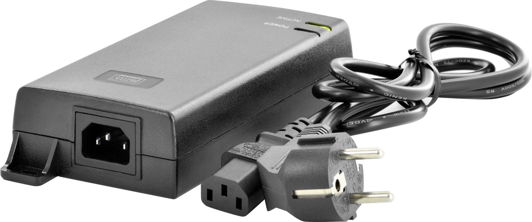 Digitus DN-95104 PoE Injektor 1 GBit/s IEEE 802.3at (25.5 W), IEEE 802.3af (12.95 W)