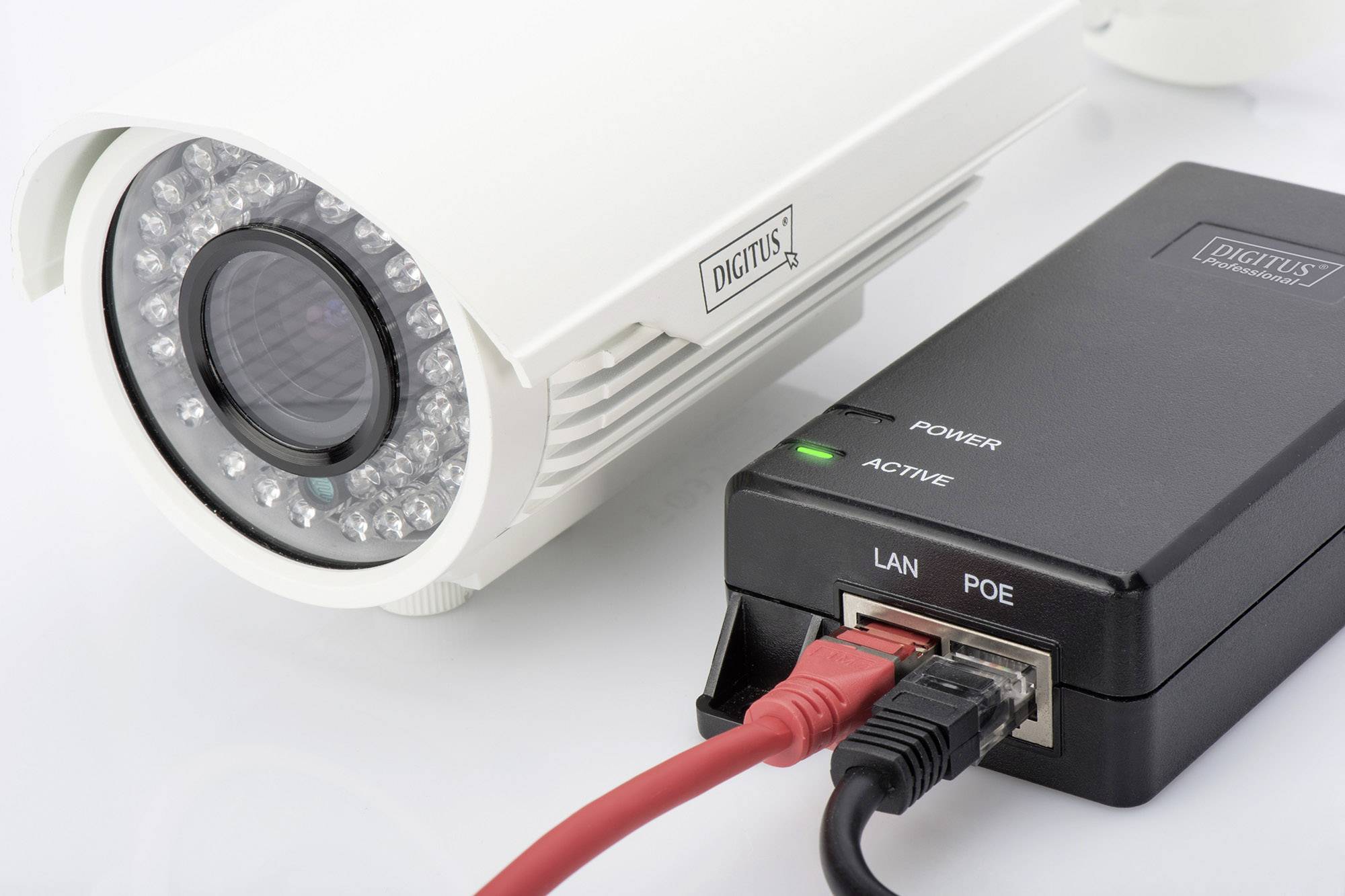 Digitus DN-95103-2 PoE Injektor 1 GBit/s IEEE 802.3at (25.5 W), IEEE 802.3af (12.95 W)