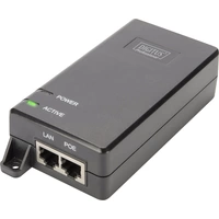 Digitus DN-95103-2 PoE Injektor 1 GBit/s IEEE 802.3at (25.5 W), IEEE 802.3af (12.95 W) Digitus DN-95103-2 PoE Injektor 1 GBit/s IEEE 802.3at (25.5 W), IEEE 802.3af (12.95 W)