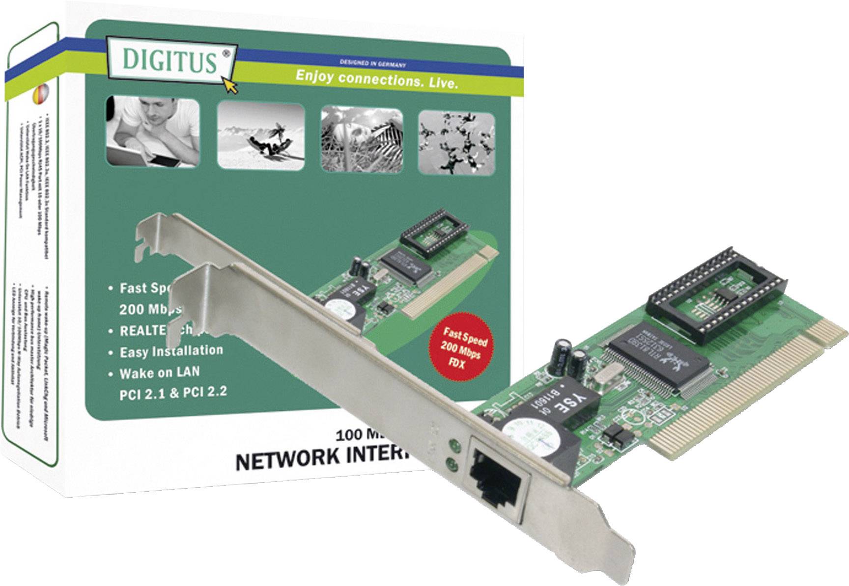 Digitus DN-1001J Netzwerkkarte 100 MBit/s LAN (10/100 MBit/s)