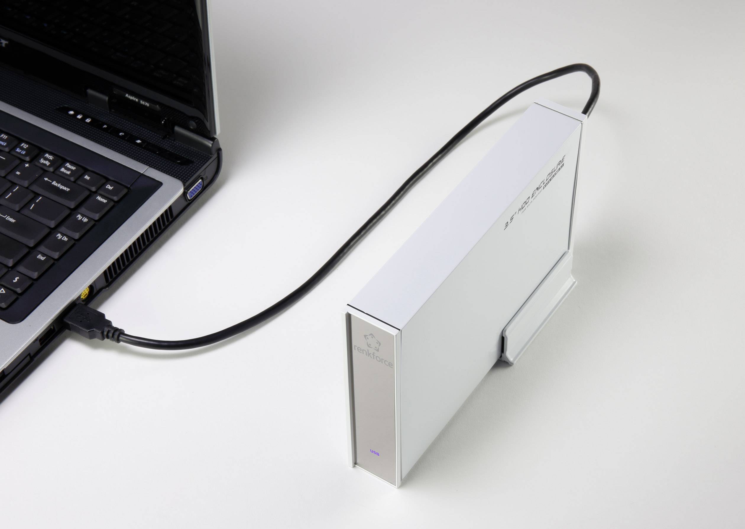 Renkforce RF-4315122 SATA-Festplatten-Gehäuse 3.5 Zoll USB 3.1