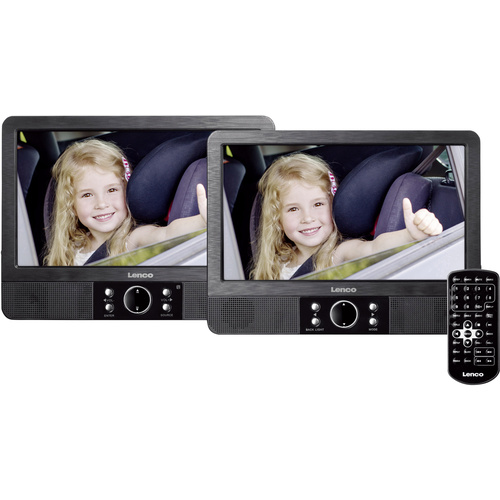 Lenco MES-405 Kopfstützen DVD-Player mit 2 Monitoren Bilddiagonale=22.5cm (9 Zoll)