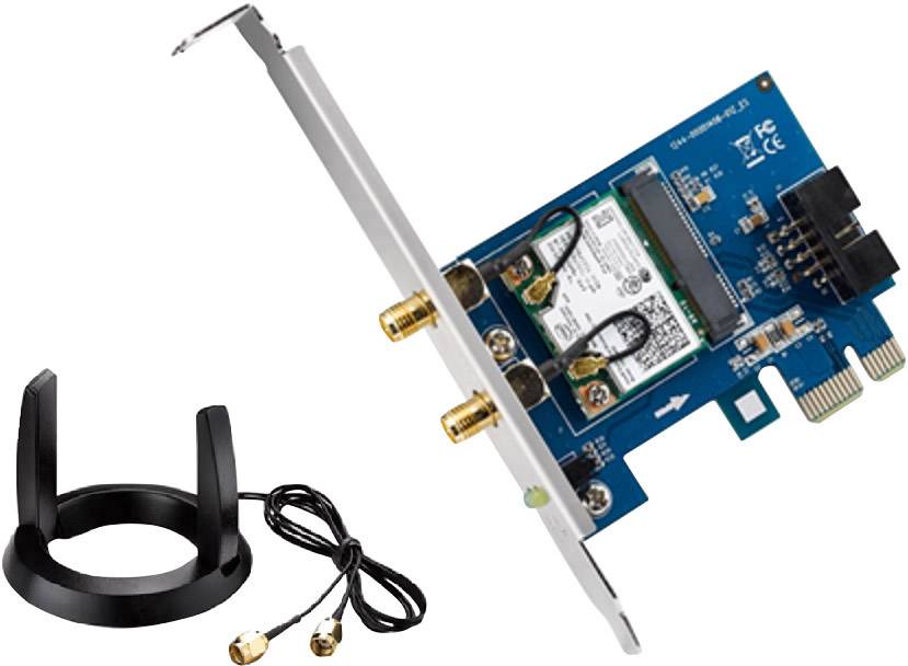 Asus PCE-AC55BT WLAN Steckkarte PCIe, Bluetooth® 1.2 GBit/s