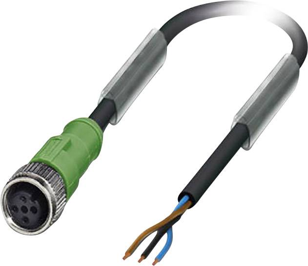 Phoenix Contact 1693034 Sensor-/Aktor-Steckverbinder, konfektioniert M12 Buchse, gerade 10.00m Polzahl Sensoren: 3 1St.