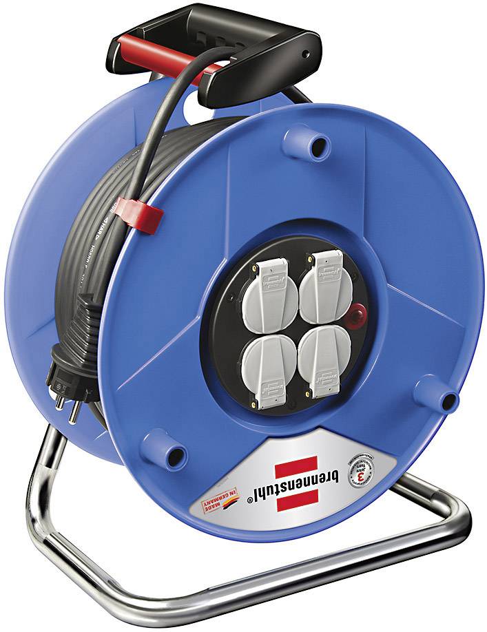 Brennenstuhl 1215056 Kabeltrommel 25.00m Schwarz Schutzkontakt-Stecker