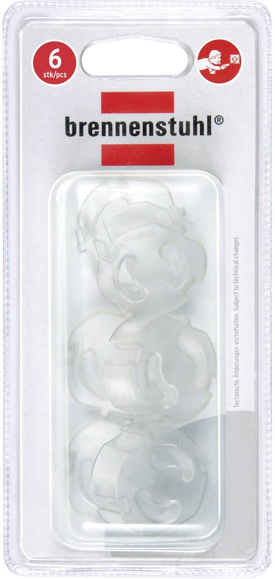 Brennenstuhl 1164480 Steckdosen-Einsatz Transparent 6St.