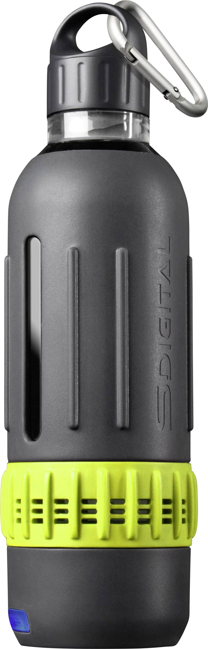 Bluetooth® Lautsprecher SDIGITAL Spritz Workout Kit spritzwassergeschützt Schwarz