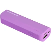 RealPower PB-2600 Powerbank 2600 mAh Li-Ion Lila RealPower PB-2600 Powerbank 2600 mAh Li-Ion Lila