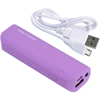 RealPower PB-2600 Powerbank 2600 mAh Li-Ion Lila RealPower PB-2600 Powerbank 2600 mAh Li-Ion Lila