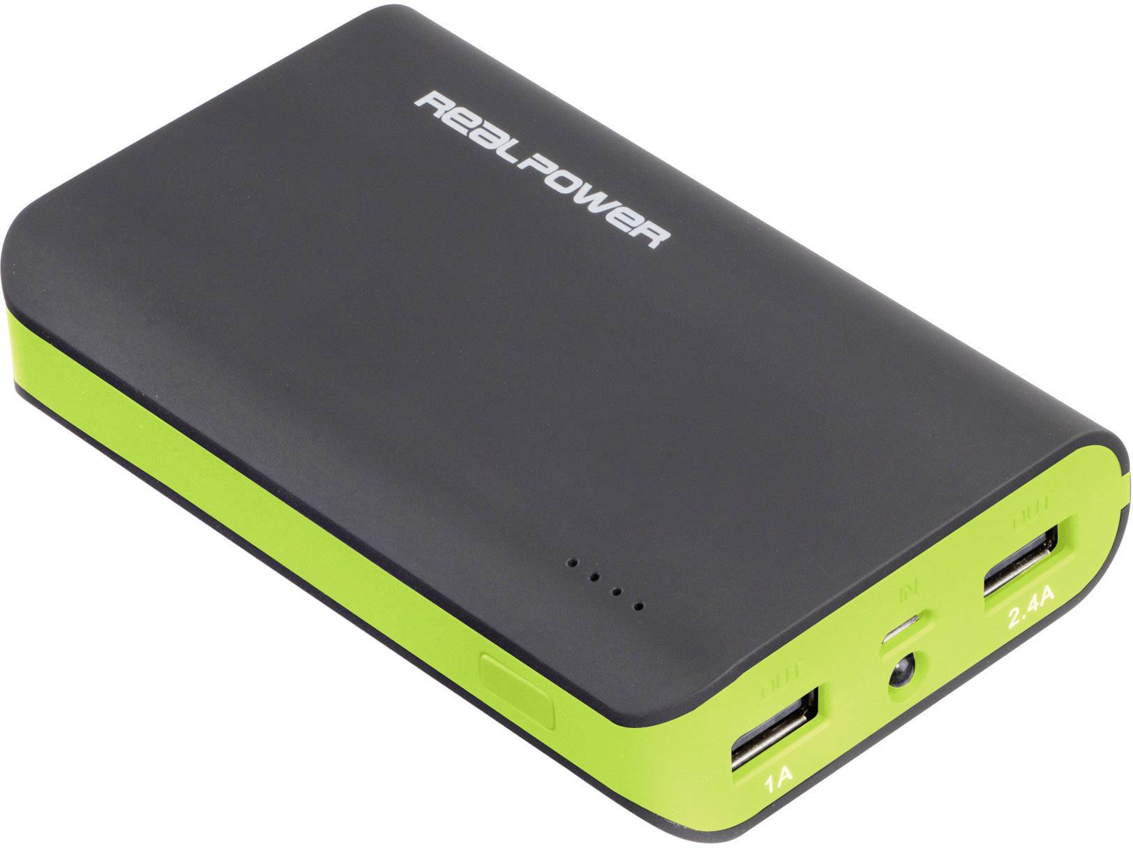 REALPOWER POWERBANK PB-6K BLACK/GREEN